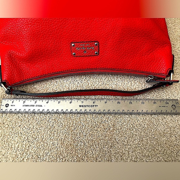 Kate Spade Red Leather Satchel Purse- New - Picture 13 of 13